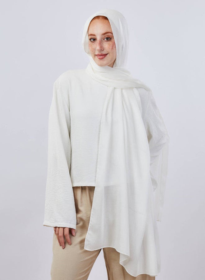 Tie Shop - Modal Scarf - Off White For Women