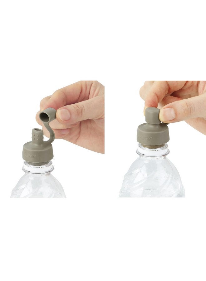 PandaEar 6 Pack Updated Silicone Water Bottle Cap, Baby No Spill Bottles Top Spout Adapter for Toddlers Kids, BPA Free & Leak-Proof -Multicolor - Image 3