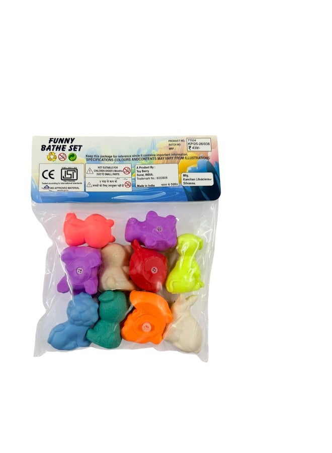 Dorytoys Dorytoy Animal Squeaky Toy Set for Kids | Soft Squeeze Bath Toys with Assorted Animal Figures | Sensory Play Toys Pack of 10 - Image 5