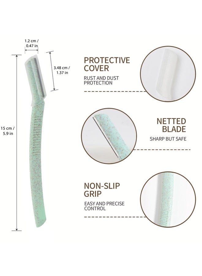Beauty Dermaplaning Tool Razors, Facial Hair Removal for Women, Plant Based Hair Trimmer Shaver for Face, Eyebrows, Chin, Jawline - Image 2