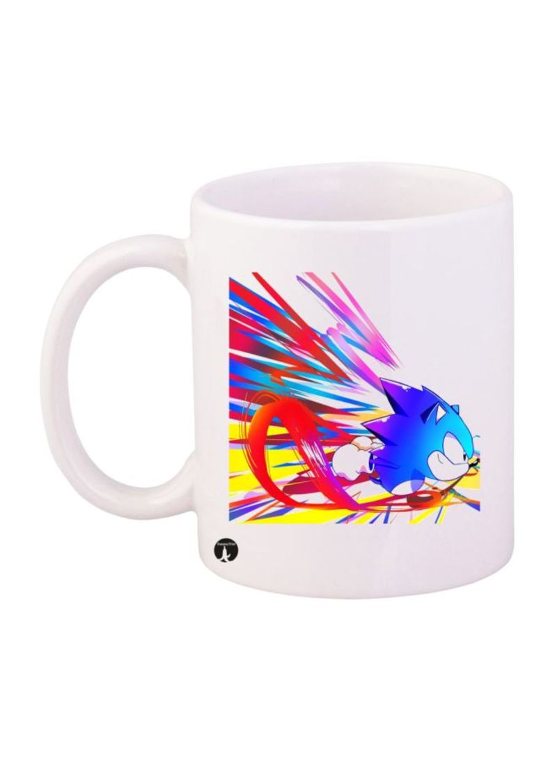 RKN Sonic Printed Mug White/Blue/Red Standard Size