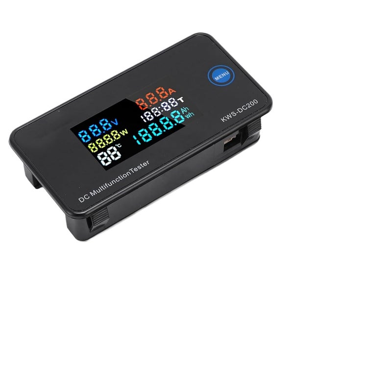 Digital Current Voltage Power Meter Dc20 DC Digital Voltmeter Ammeter 7 in Multifunction Tester with Color LCD Display Measures DC Voltage Current for Factory and Laboratory Use - Image 1