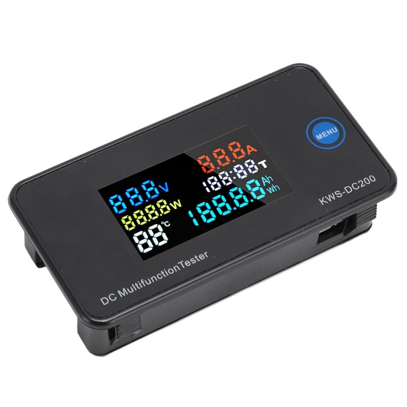 Digital Current Voltage Power Meter Dc20 DC Digital Voltmeter Ammeter 7 in Multifunction Tester with Color LCD Display Measures DC Voltage Current for Factory and Laboratory Use - Image 4
