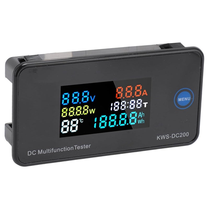 Digital Current Voltage Power Meter Dc20 DC Digital Voltmeter Ammeter 7 in Multifunction Tester with Color LCD Display Measures DC Voltage Current for Factory and Laboratory Use - Image 3