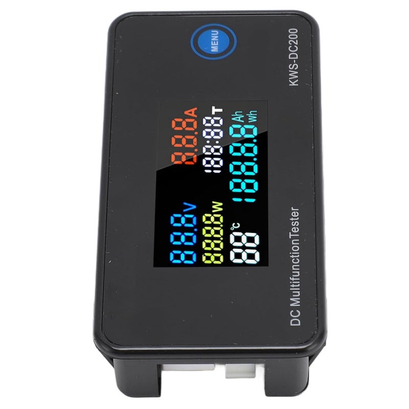 Digital Current Voltage Power Meter Dc20 DC Digital Voltmeter Ammeter 7 in Multifunction Tester with Color LCD Display Measures DC Voltage Current for Factory and Laboratory Use - Image 2