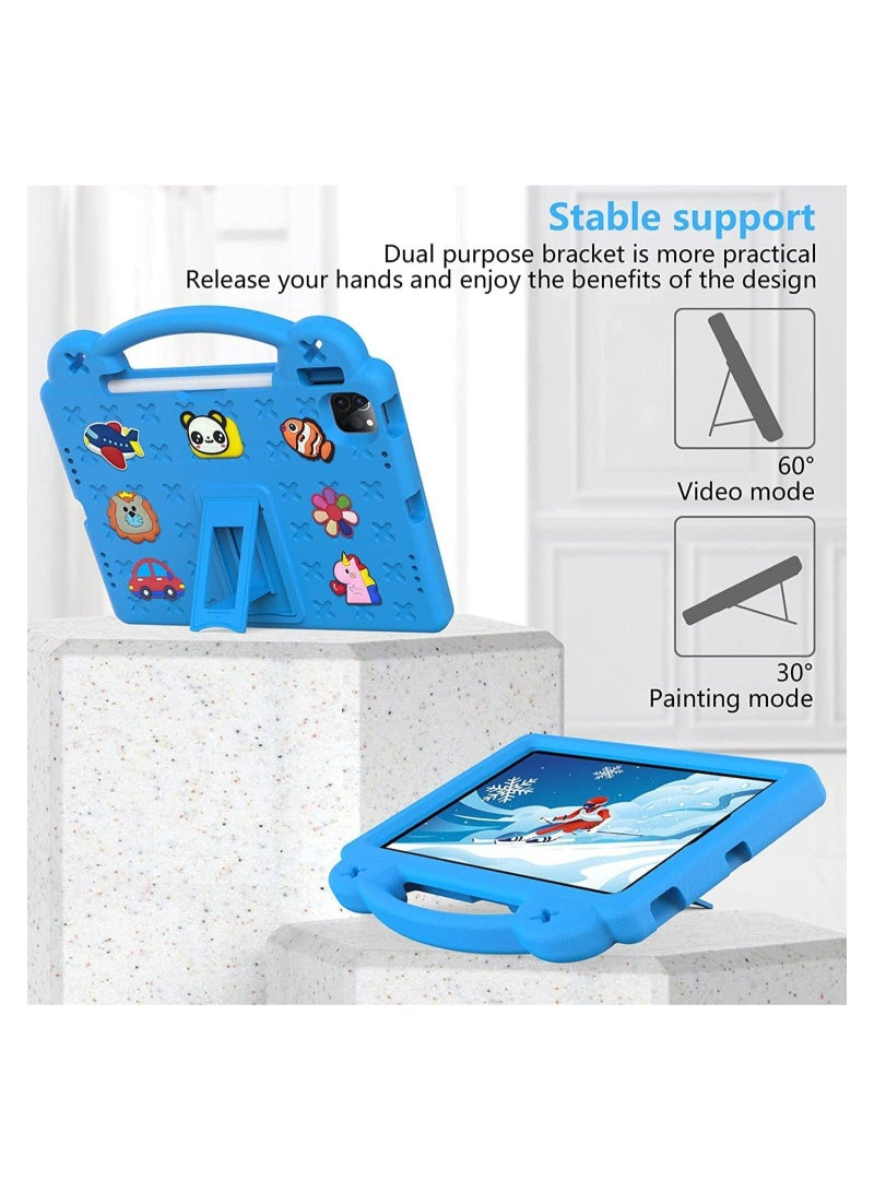 Shockproof Case Compatible with iPad 11th Generation 11 inch 2025 /iPad 10th Gen 10.9 Inch 2022 , DIY Kids Cover with Pencil Holder Shoulder Strap - Image 3