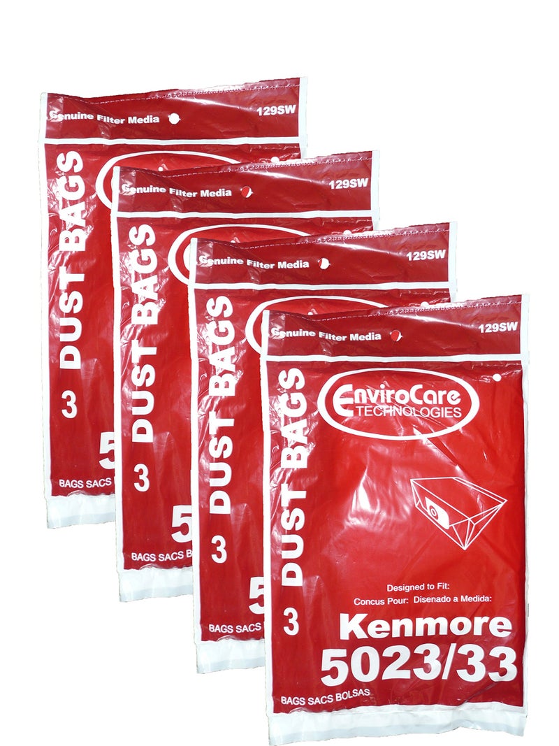 EnviroCare Premium Replacement Vacuum Cleaner Dust Bags made to fit Kenmore 50235033 Canister Vacuums 12 Bags