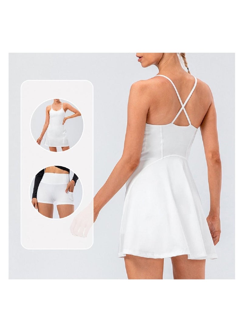 Loquat - Naked sense of sling bag two elastic speed up golf, yoga, Fitness and Sports tennis skirt - Image 1