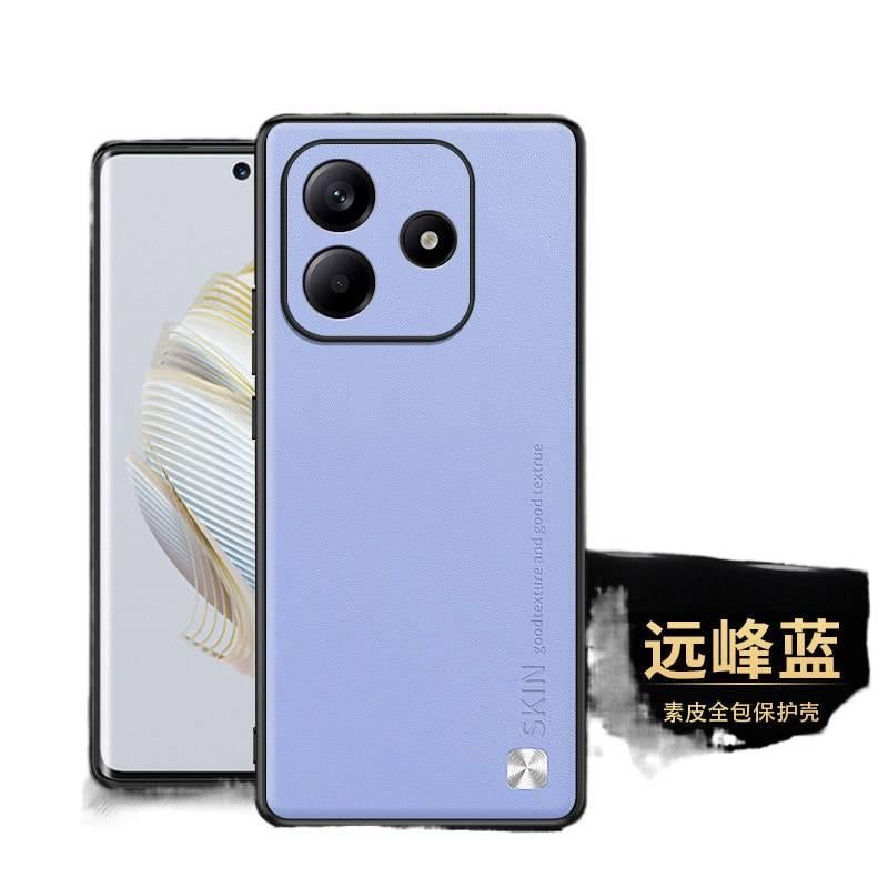 غطاء واقي بملمس جلد لـ Redmi Note 15 مع مقاوم للصدمات وحماية من السقوط مع مقاوم للصدمات مع مقاوم لبصمات الأصابع مع تغطية كاملة باللون بنفسجي باللون الأحمر باللون البنفسجي - Image 1
