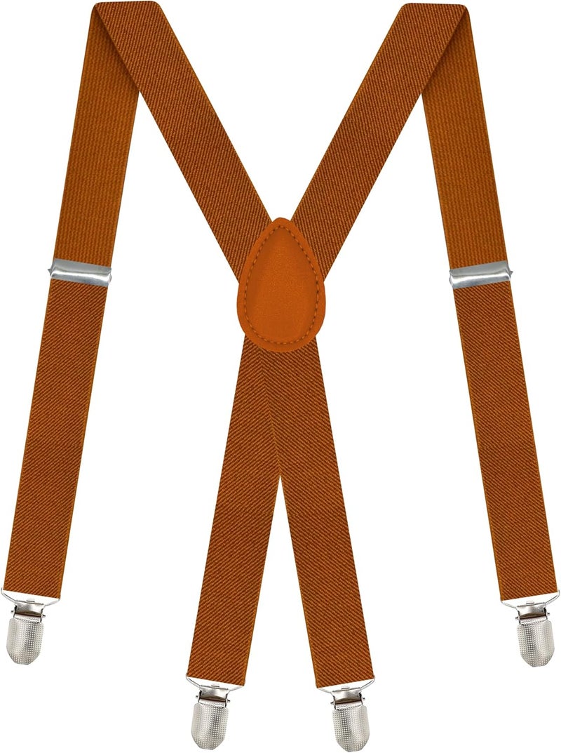 DIBI Suspenders for Men - Adjustable X back Suspender with 4 Strong Clips - Image 1