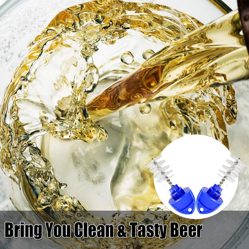 MRbrew ã€8 PCSã€‘MRbrew Beer Tap Plug Brush, Beer Faucet Tap Brush Plug for Beer Faucet Draft Beer Tap Cleaning Plug Brush Kit with Beer Faucet Brush Cap for Most Standard American Draft Beer Faucet - Image 4