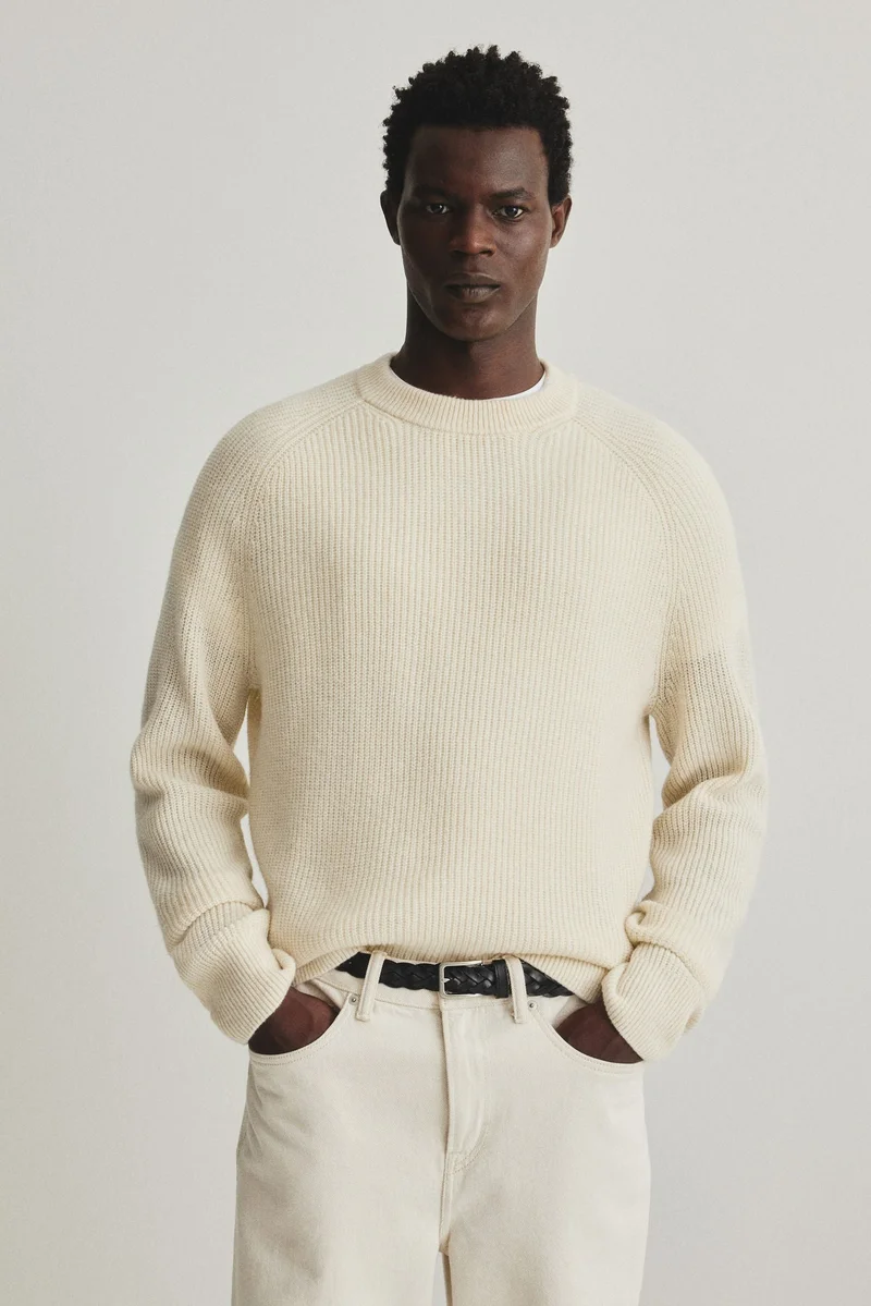 H&M Regular Fit Rib-knit wool jumper