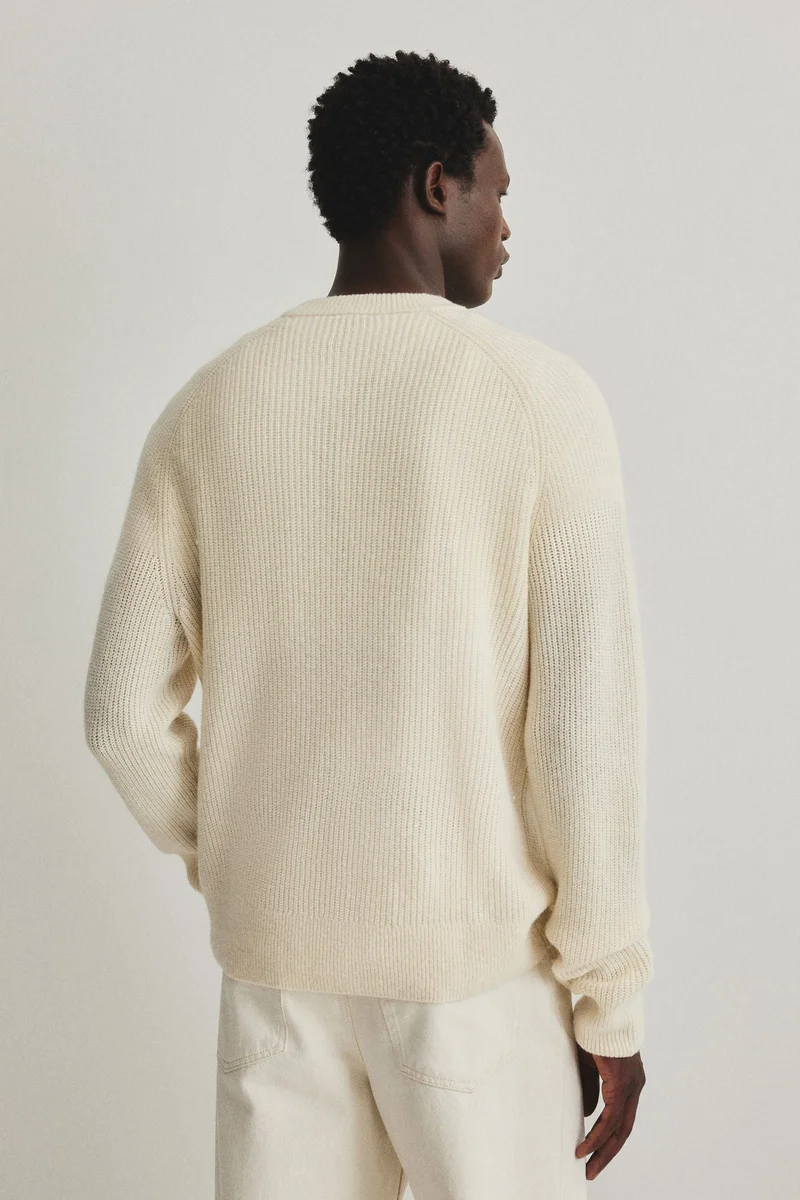 H&M  Regular Fit Rib-knit wool jumper for Men | Best Price UAE