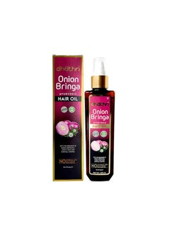 dhathri Onion Bringa Ayurvedic Hair Oil | Onion Hair Oil For Healthy Hair | Ayurvedic Oil For Hair Fall Control | Non-Greasy Onion Oil |Clinically Tested | 200 Ml  - Image 1