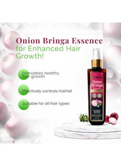 dhathri Onion Bringa Ayurvedic Hair Oil | Onion Hair Oil For Healthy Hair | Ayurvedic Oil For Hair Fall Control | Non-Greasy Onion Oil |Clinically Tested | 200 Ml  - Image 2