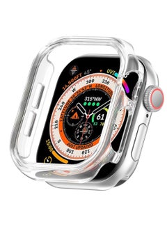 ماركة غير محددة جراب صلب متوافق مع ساعة Apple Watch Series 10 مقاس 46 مم (2024)، [مقاوم للصدمات 360 درجة + مضاد للخدش] جراب لساعة iWatch S10 مقاس 46 مم - شفاف 