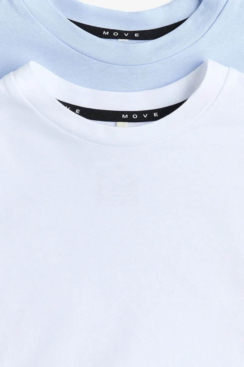 H&M 2-pack Relaxed Fit Boxy T-shirts with DryMove™