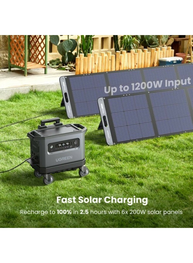 UGREEN Portable Power Station LiFePO4 Battery Solar Generator | 2300W 2048Wh - Image 2