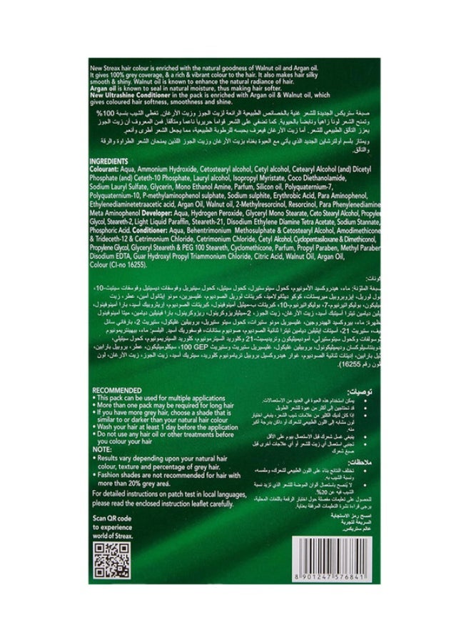 Streax لون شعر لامع للغاية أشقر ذهبي 7.3 50 مل - Image 2