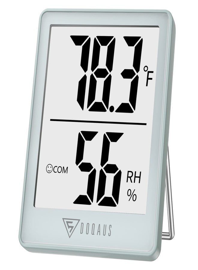 DOQAUS Digital Hygrometer Indoor Thermometer Humidity Gauge Room Thermometer with 5s Fast Refresh Accurate Temperature Humidity Monitor, Light Blue - Image 1