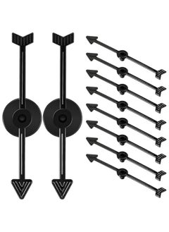 50Pcs Arrow Game Spinners, Wheel of Fortune Board Game, Table Spinner Black Arrow Game Assorted Set of 3-inch Plastic Spinner Game Pieces for DIY Party School Classroom Home Using Board Spinner