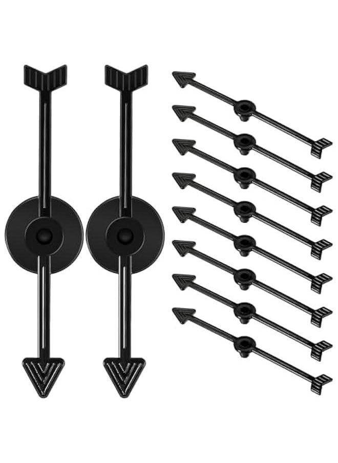 Generic - 50Pcs Arrow Game Spinners, Wheel of Fortune Board Game, Table Spinner Black Arrow Game Assorted Set of 3-inch Plastic Spinner Game Pieces for DIY Party School Classroom Home Using Board Spinner - Image 1