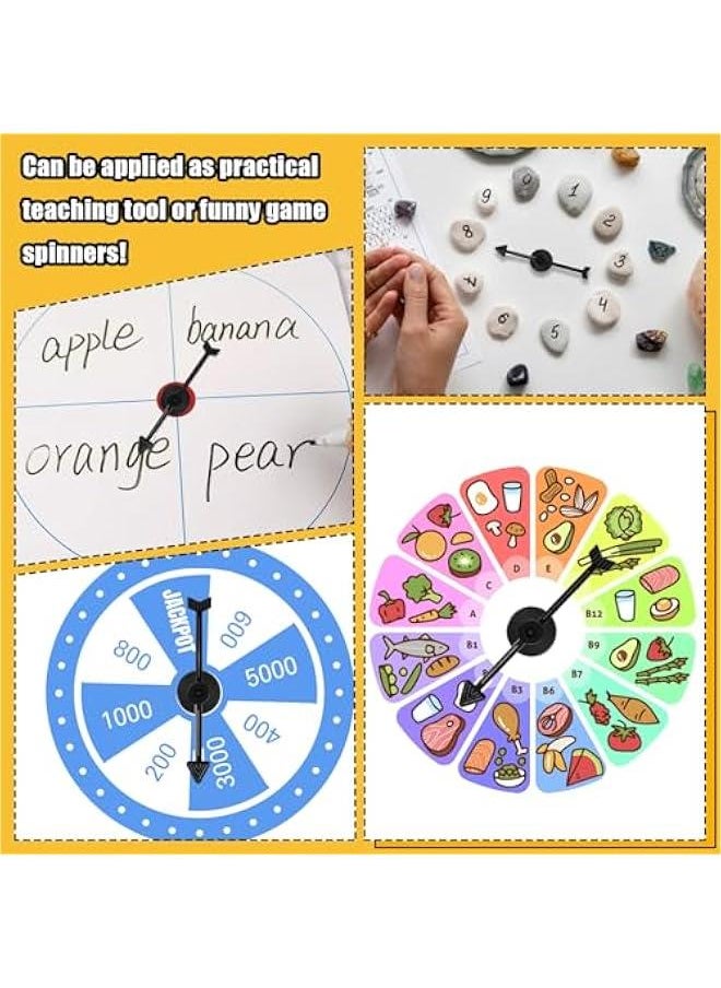 Generic - 50Pcs Arrow Game Spinners, Wheel of Fortune Board Game, Table Spinner Black Arrow Game Assorted Set of 3-inch Plastic Spinner Game Pieces for DIY Party School Classroom Home Using Board Spinner - Image 1