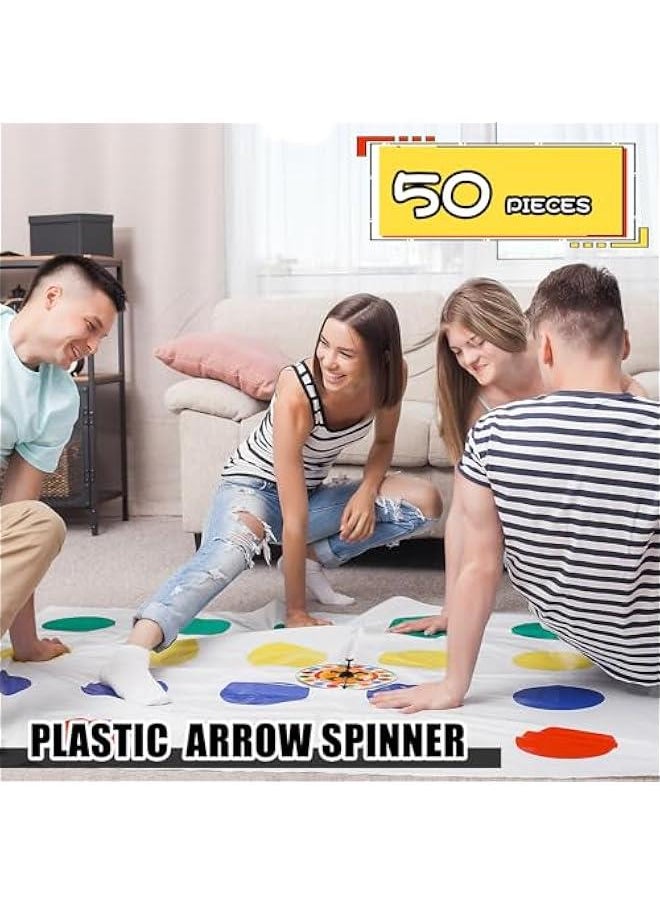 Generic - 50Pcs Arrow Game Spinners, Wheel of Fortune Board Game, Table Spinner Black Arrow Game Assorted Set of 3-inch Plastic Spinner Game Pieces for DIY Party School Classroom Home Using Board Spinner - Image 1