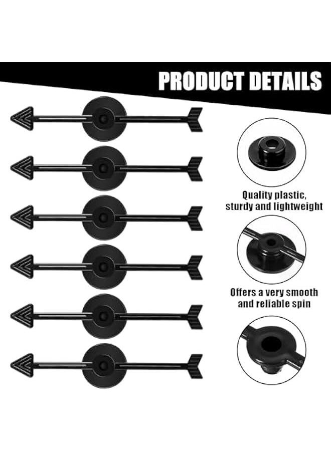 Generic - 50Pcs Arrow Game Spinners, Wheel of Fortune Board Game, Table Spinner Black Arrow Game Assorted Set of 3-inch Plastic Spinner Game Pieces for DIY Party School Classroom Home Using Board Spinner - Image 1
