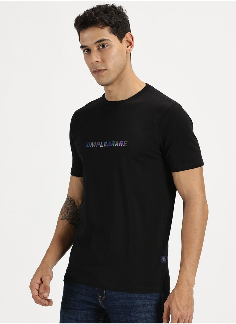 Simple & Rare Premium Stretch Cotton T-Shirt with Color-Changing Print  - Image 4