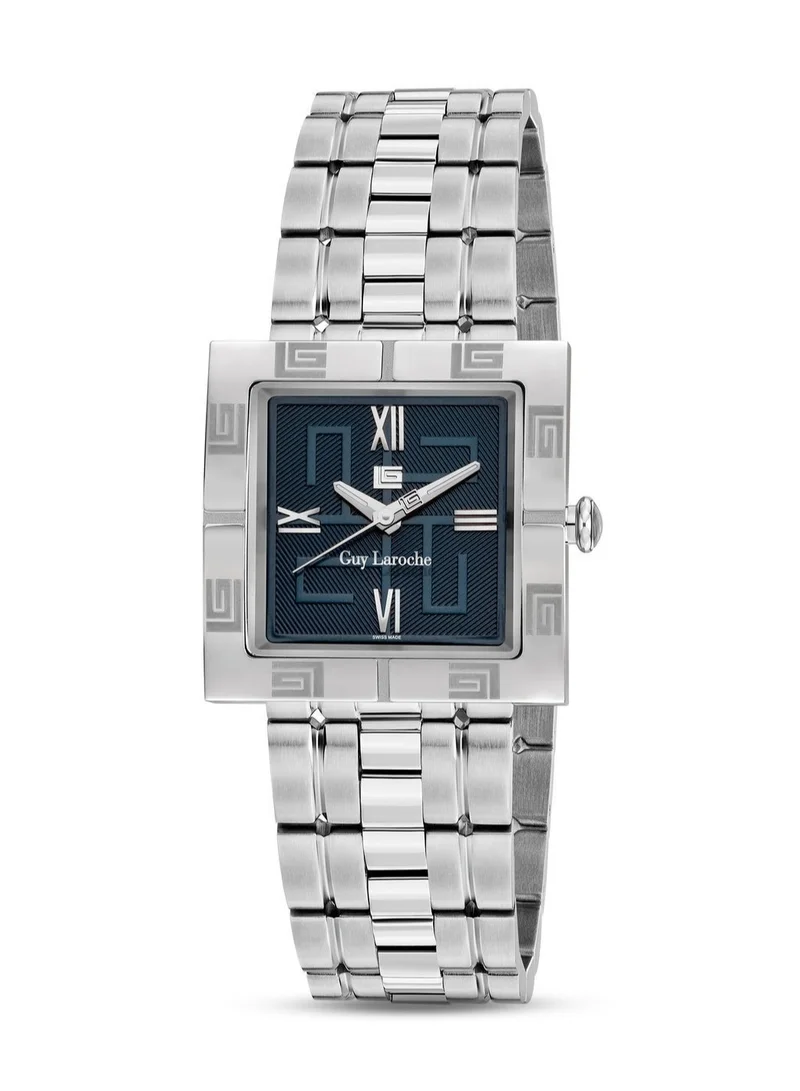 Guy Laroche Camille Blue Dial & Stainless Steel Bracelet Swiss Made Watch for Men 31mm