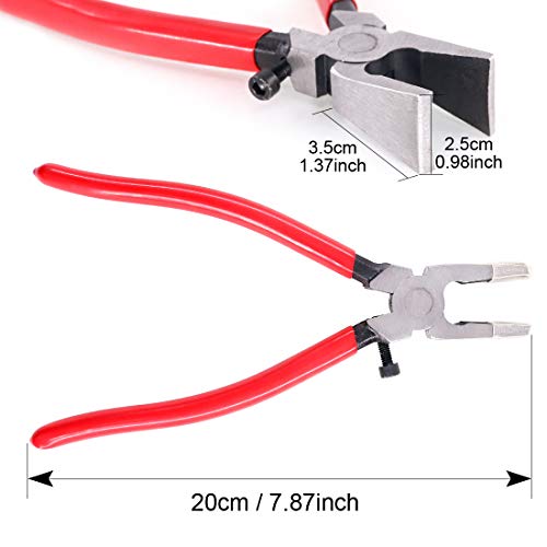 Swpeet 36 in 1 Set 25mm 3 Colors Key Fob Hardware with Key Fob Pliers Glass Running Pliers Studio Attachable Rubber Tips - Image 3