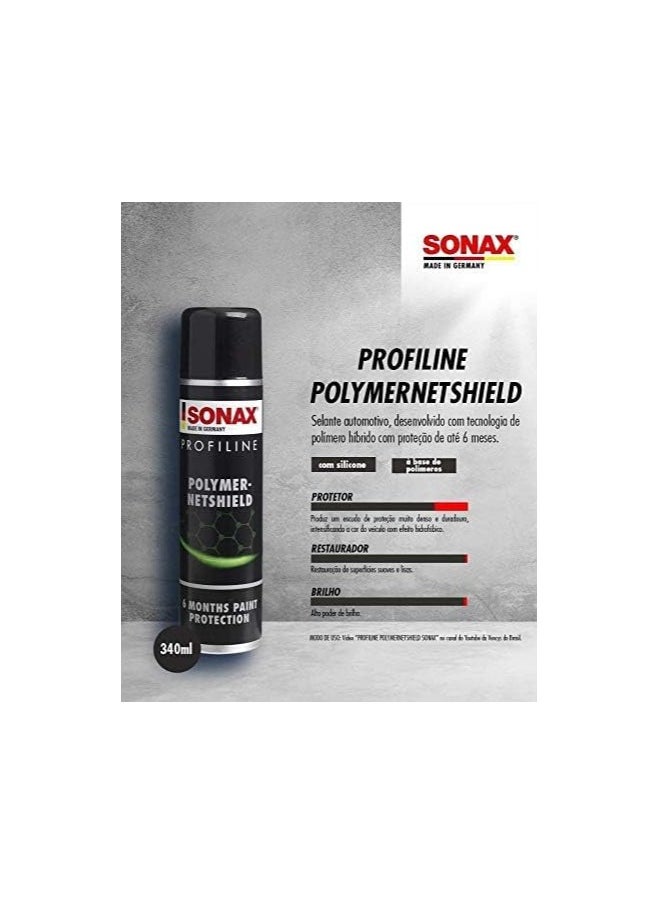 SONAX SONAX PROFILINE Polymernetshield (340 ml) - Hybrid Polymer Paint Sealant for up to Six Months Protection. Freshens the Colors and Produces Beading Effect  - Image 2