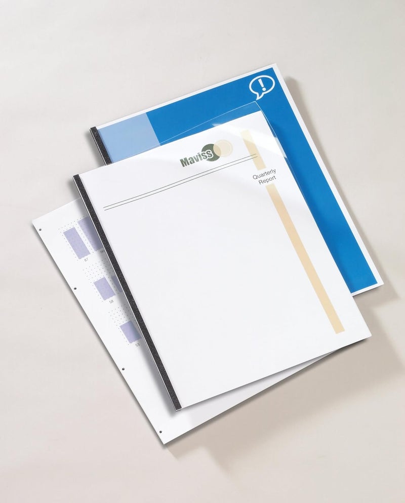 GBC9743070 VeloBind Clear View Economy Presentation Covers, Square Corners, Clear, Economy Weight, 25 Pieces Per Box - Image 3