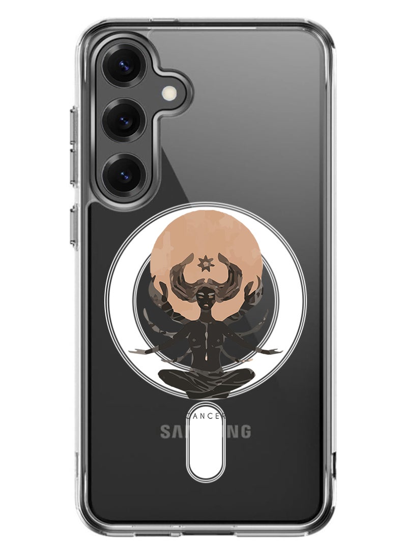 Theodor Magnetic Case for Samsung Galaxy S25 Plus 6.7-inch Compatible with MagSafe Wireless Charging, Shockproof Phone Bumper Cover Cancer - Image 1