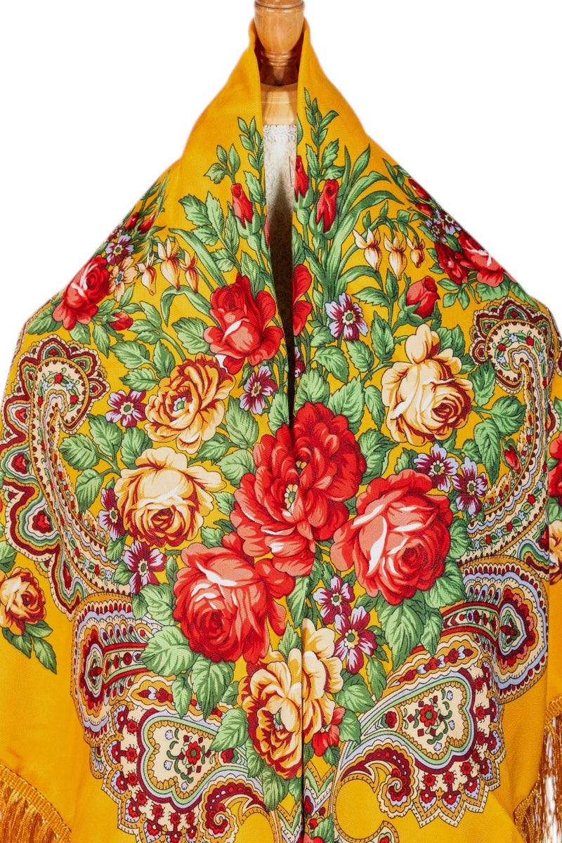 دىدانيالا شال جولييا نسائي قطن بشراريب على الطراز الشرقي الأوروبي - Image 2