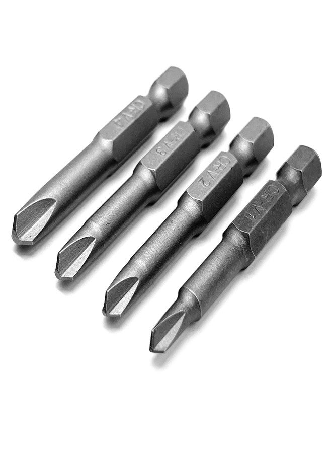 OHIY 4 pcs Y-Type Tri-Wing Drive Screwdriver Insert Bit Set, Durable CR-V Steel, 1#2#3#4 Sizes, 2" Long Shank with Standard 1/4" Hex Drive - Image 2