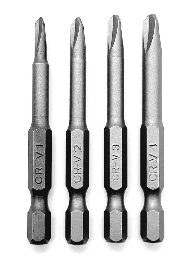 OHIY 4 pcs Y-Type Tri-Wing Drive Screwdriver Insert Bit Set, Durable CR-V Steel, 1#2#3#4 Sizes, 2" Long Shank with Standard 1/4" Hex Drive - Image 4