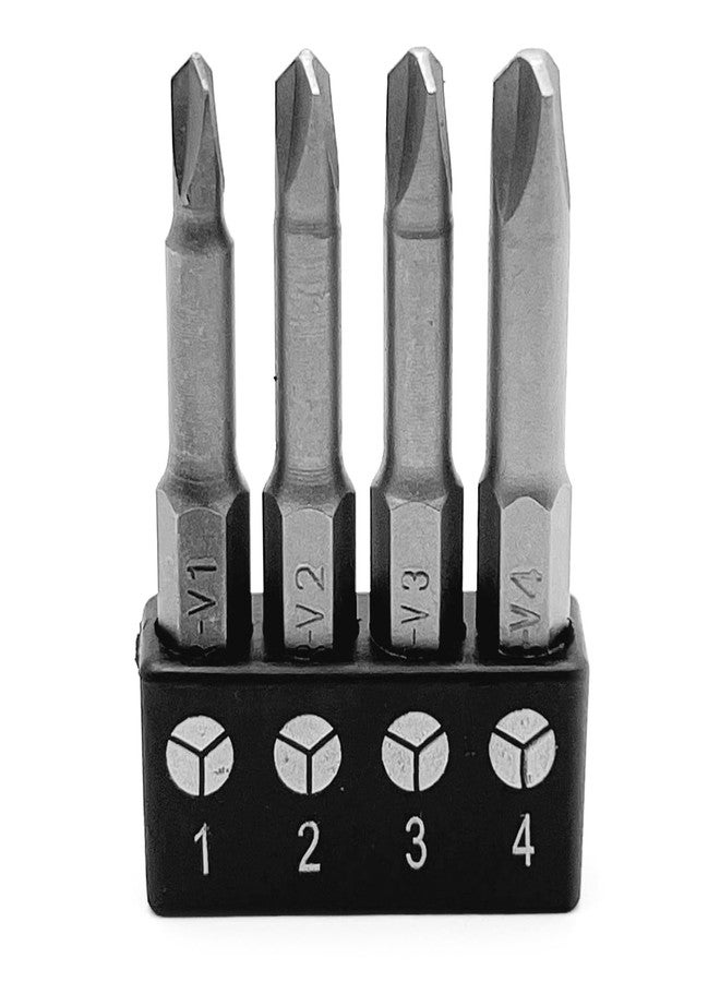 OHIY 4 pcs Y-Type Tri-Wing Drive Screwdriver Insert Bit Set, Durable CR-V Steel, 1#2#3#4 Sizes, 2" Long Shank with Standard 1/4" Hex Drive - Image 5