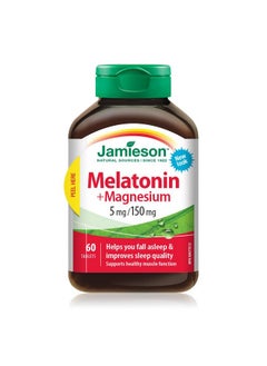 Jamieson Jamieson Melatonin with Magnesium 5mg/150mg, 60 Tablets 
