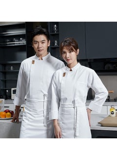 NIBEMINENT Summer  Hotel Restaurant Catering Chef Kitchen Uniform Chef Work Clothes Restaurant Waiter Work Clothes  - Image 1