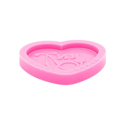 Angel Wings Shiny Glossy Doctor Stethoscope Style Heart Shape Mould Silicone Epoxy Resin Mold Badge Reel Mold DIY Jewelry Making Craft - Image 3