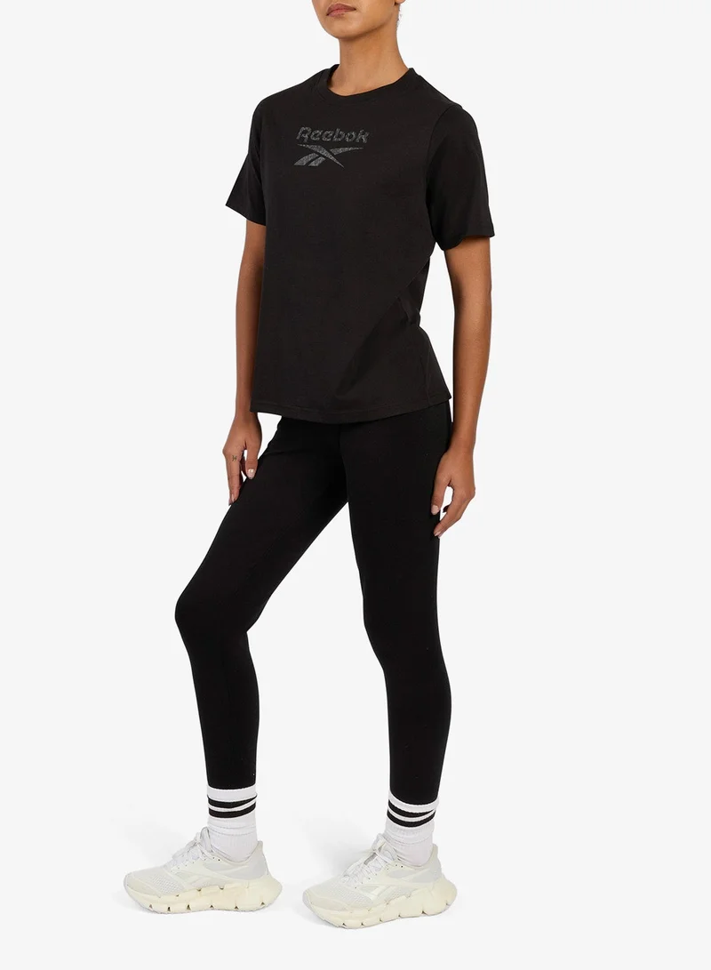 Reebok Black Leopard T-Shirt for Women | Best Price UAE
