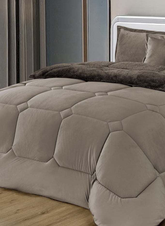 مون طقم غطاء لحاف من الألياف الدقيقة بحجم كينج لفصل الشتاء مكون من 6 قطع - Image 3