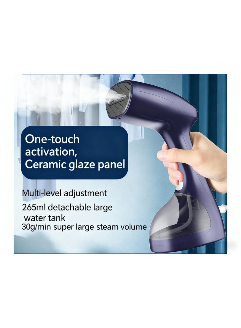 بيوينتي مكواة بخار يدوية بخزان 265 مل قابلة للإزالة، بقوة بخار 30 جم/دقيقة، و3 مستويات تضبط، مناسبة لجميع الأقمشة وللكي الأفقي والعمودي - Image 4