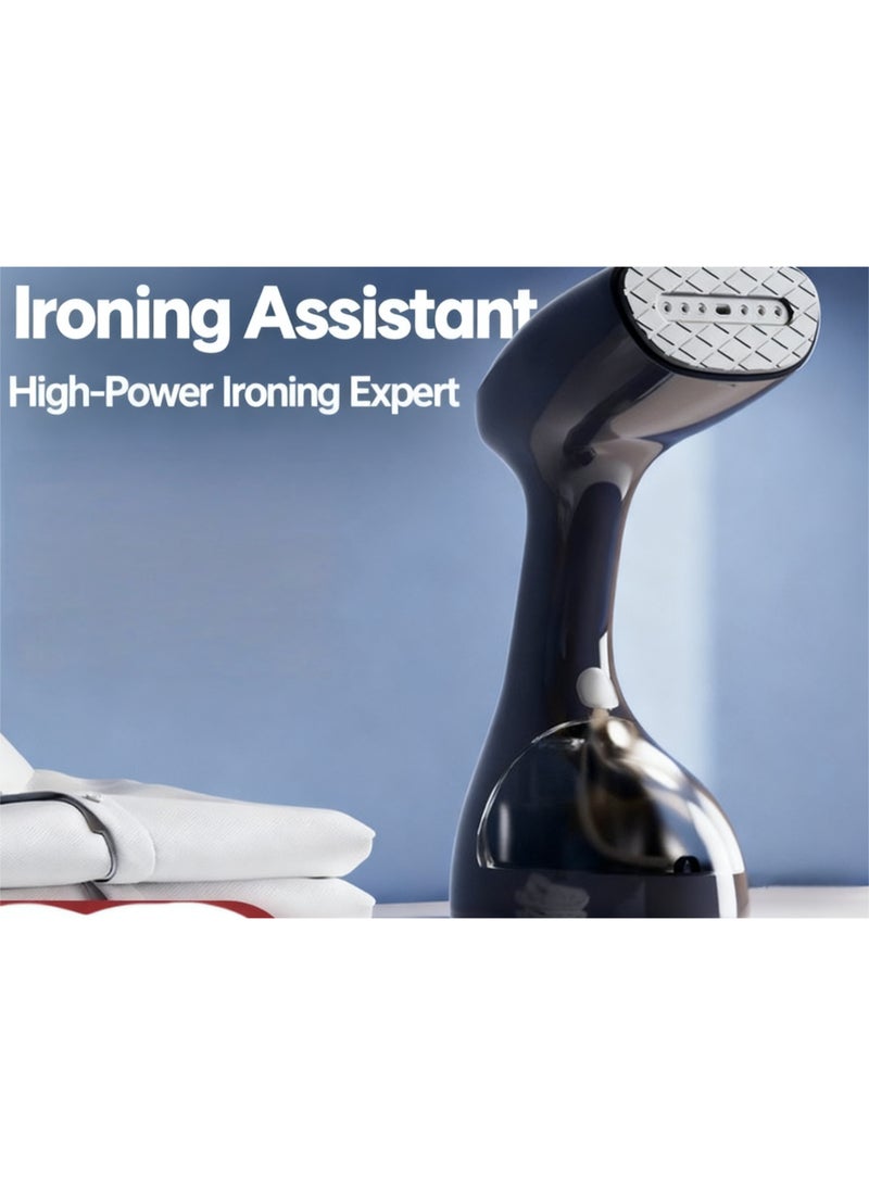 بيوينتي مكواة بخار يدوية بخزان 265 مل قابلة للإزالة، بقوة بخار 30 جم/دقيقة، و3 مستويات تضبط، مناسبة لجميع الأقمشة وللكي الأفقي والعمودي - Image 3