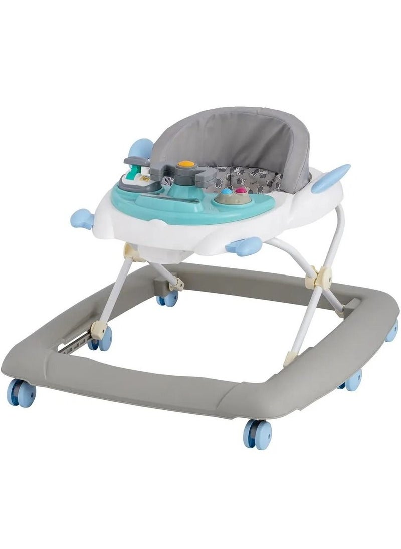 Rally - Foldable Soft Cushioned Seat Baby Walker Grey - Image 1