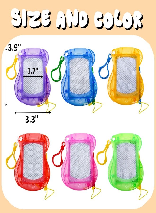 Peohud 24 Pack Mini Magnetic Drawing Board, Bulk Erasable Doodle Sketch Writing Pad, Small Backpack Keychain Clip Board for Birthday Party Favors - Image 2