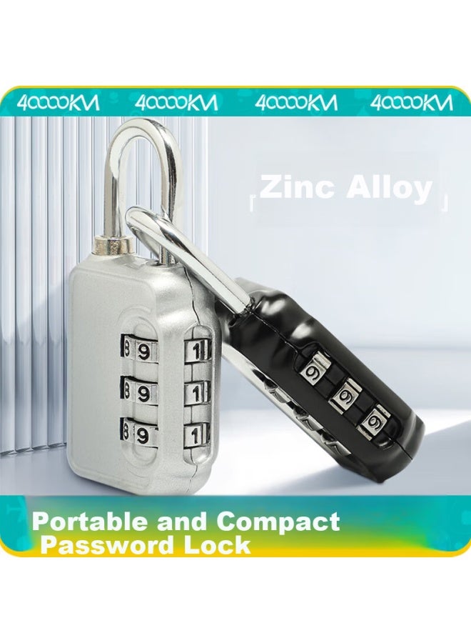 Forty thousand kilometers 40,000 Km Combination Padlock Anti-theft Travel Luggage Lock Suitcase Backpack Padlock Gym Locker Combination Lock Sw3105 Black  - Image 1