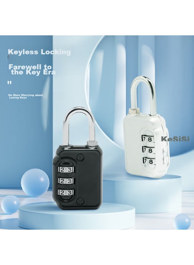 Forty thousand kilometers 40,000 Km Combination Padlock Anti-theft Travel Luggage Lock Suitcase Backpack Padlock Gym Locker Combination Lock Sw3105 Black  - Image 2